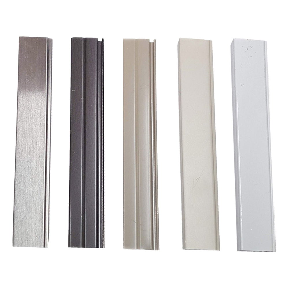 metal screen frame color options including white bronze beige and gray for custom window screens