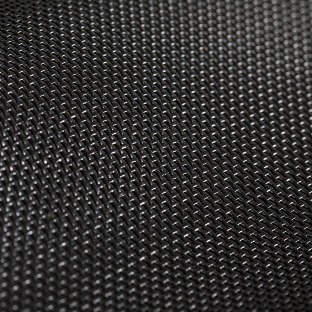 close up of sliding screen door mesh material showing durability and airflow